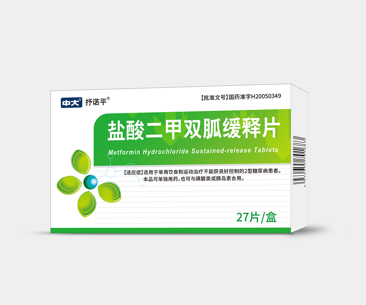 盐酸二甲双胍缓释片——0.5g*27片